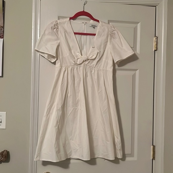 Madewell Dresses & Skirts - NWT Madewell White Tie Front Mini Dress